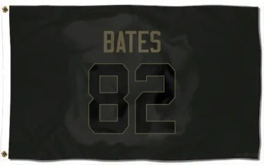 Black Cleveland Browns Brenden Bates   Service Flag (3 X 5)