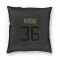 Black Cleveland Browns Jacob Kibodi   Service Pillow Cover (18 X 18)