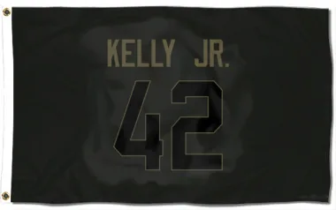 Black Cleveland Browns John Kelly Jr.   Service Flag (3 X 5)