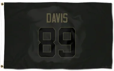 Black Cleveland Browns Kaden Davis   Service Flag (3 X 5)