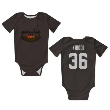 Brown Cleveland Browns Jacob Kibodi   Newborn & Infant Bodysuit