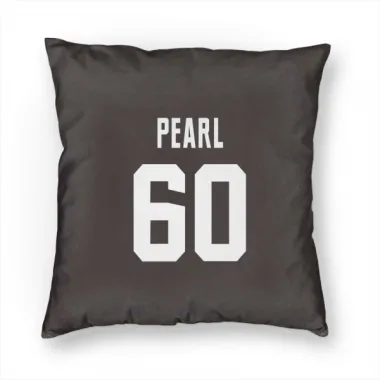 Brown Cleveland Browns Julian Pearl   Pillow Cover (18 X 18)