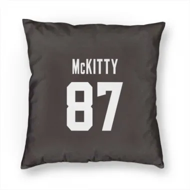 Brown Cleveland Browns Tre' McKitty   Pillow Cover (18 X 18)