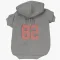 Gray Cleveland Browns Brenden Bates   Dog & Cat Pet Hoodie