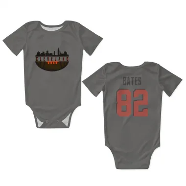 Gray Cleveland Browns Brenden Bates   Newborn & Infant Bodysuit