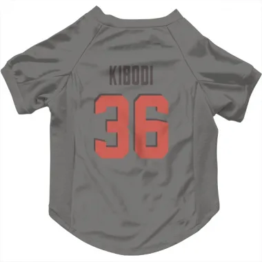 Gray Cleveland Browns Jacob Kibodi   Dog & Cat Pet Jersey