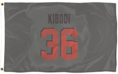 Gray Cleveland Browns Jacob Kibodi   Flag (3 X 5)