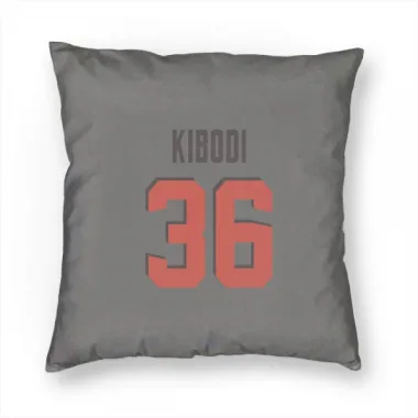 Gray Cleveland Browns Jacob Kibodi   Pillow Cover (18 X 18)