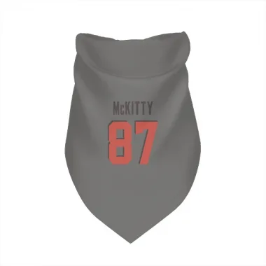 Gray Cleveland Browns Tre' McKitty   Dog & Cat Pet Bandana