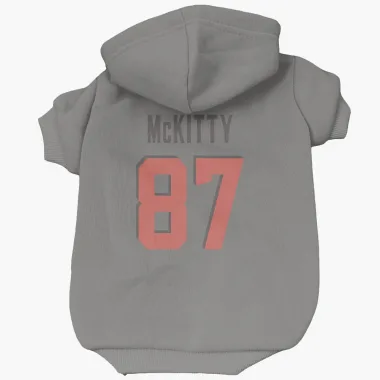 Gray Cleveland Browns Tre' McKitty   Dog & Cat Pet Hoodie