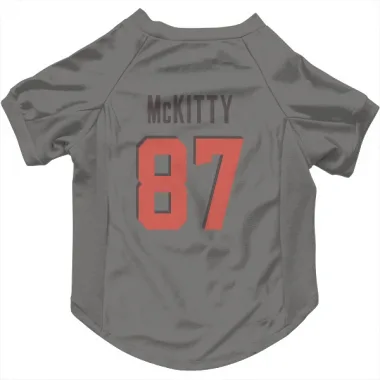 Gray Cleveland Browns Tre' McKitty   Dog & Cat Pet Jersey