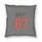 Gray Cleveland Browns Tre' McKitty   Pillow Cover (18 X 18)