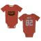 Orange Cleveland Browns Brenden Bates   Newborn & Infant Bodysuit