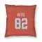 Orange Cleveland Browns Brenden Bates   Pillow Cover (18 X 18)