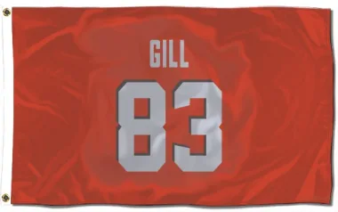 Orange Cleveland Browns Jaelen Gill   Flag (3 X 5)