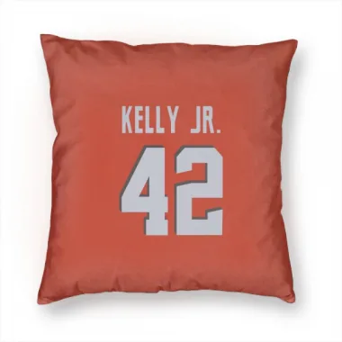 Orange Cleveland Browns John Kelly Jr.   Pillow Cover (18 X 18)