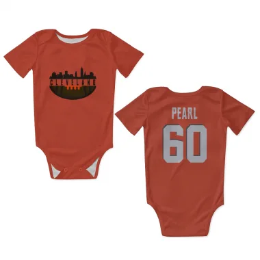 Orange Cleveland Browns Julian Pearl   Newborn & Infant Bodysuit