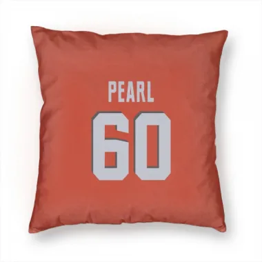 Orange Cleveland Browns Julian Pearl   Pillow Cover (18 X 18)