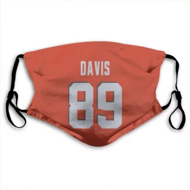 Orange Cleveland Browns Kaden Davis   Face Mask