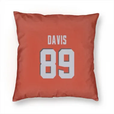 Orange Cleveland Browns Kaden Davis   Pillow Cover (18 X 18)