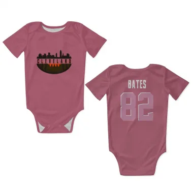 Pink Cleveland Browns Brenden Bates   Newborn & Infant Bodysuit