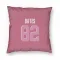 Pink Cleveland Browns Brenden Bates   Pillow Cover (18 X 18)