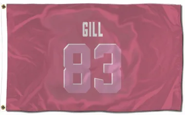 Pink Cleveland Browns Jaelen Gill   Flag (3 X 5)