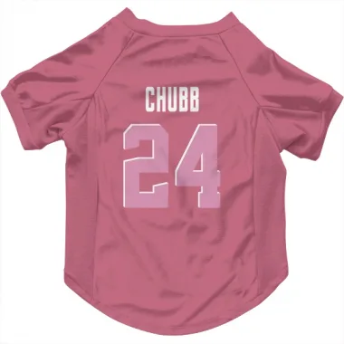 Pink Cleveland Browns Nick Chubb   Dog & Cat Pet Jersey