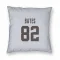 White Cleveland Browns Brenden Bates   Pillow Cover (18 X 18)