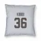 White Cleveland Browns Jacob Kibodi   Pillow Cover (18 X 18)