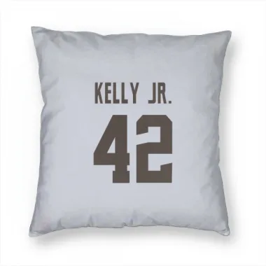 White Cleveland Browns John Kelly Jr.   Pillow Cover (18 X 18)