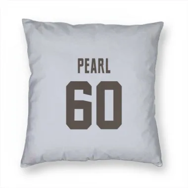 White Cleveland Browns Julian Pearl   Pillow Cover (18 X 18)