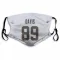 White Cleveland Browns Kaden Davis   Face Mask