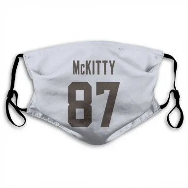 White Cleveland Browns Tre' McKitty   Face Mask