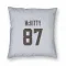 White Cleveland Browns Tre' McKitty   Pillow Cover (18 X 18)